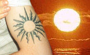 Paul's tattoo, the sun