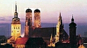 Munich nightime skyline